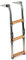 wellenshop Bootsleiter Badeleiter 3-stufig Edelstahl Holz-Stufen klappbar Klappleiter Boot Leiter