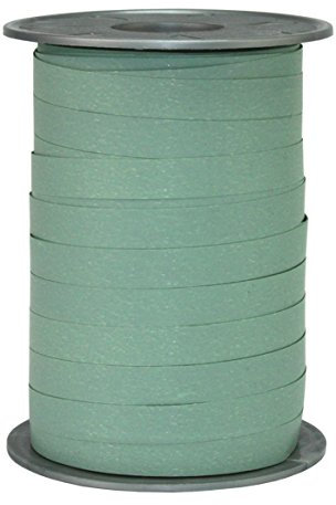 C.E. Pattberg Geschenkband Matt altgrün, 200 m Ringelband Paperlook zum Einpacken von Geschenken, 10 mm Breite, Zubehör zum Dekorieren & Basteln, Dekoband für Präsente, zu jedem Anlass