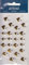 Artoz Artwork 3D Motiv-Sticker 185570-79Herzen Bordüre Gold, Handmade(1)