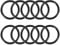 sourcing map 10 Stück O Ring Dichtungsringe 30 mm x 38 mm x 4 mm Metrische Nitrilkautschuk Durchflussring Gummi Ersatzdichtung für Sahnespender Pumpe Schnellkupplung Umfülladapter