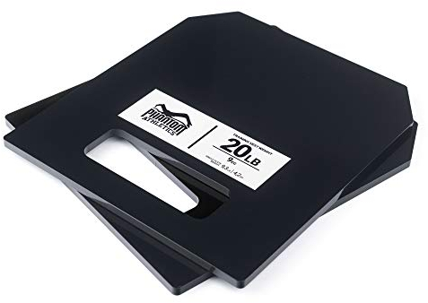 Phantom Athletics - Chaleco para lastre, con distintos pesos, fácil de ajustar, Unisex, PHVEST00609, Juego de placas de peso de 9 kg (20 lb) sin chaleco