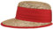 Seeberger Beach Summer Strohcap Sonnencap Strandcap (One Size - rot)