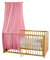 Bio Baby Betthimmel 100% Bio-Baumwolle (kbA) GOTS zertifiziert, Rosa, 115 x 300 cm