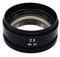 Hilfsobjektiv, Powertool-Mikroskop-Objektiv, Barlowlinse, Vergrößerungslinse mit 48 mm Montagegewinde für Stereo-Mikroskope (2 x )