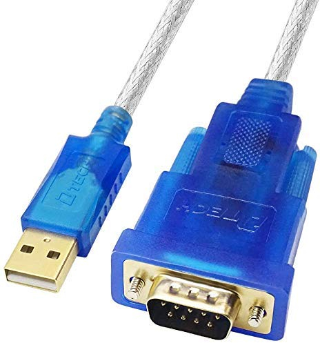 DTech USB auf RS232 DB9 Seriell Port Adapter kabel mit FTDI Chipsatz Unterstützt Windows 11 10 8 7 und Mac Linux(1,2 m)