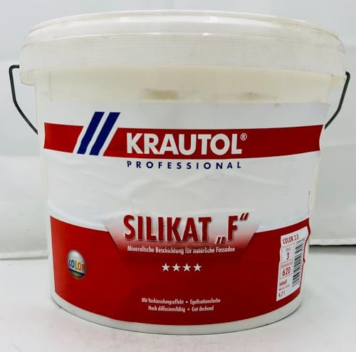 Krautol 4,7 l Silikat Fassade Basis 3 Egalisationsfarbe Beschichtung weiß Schutz