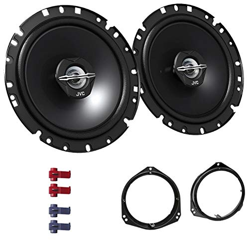 JVC CS-J1720X Lautsprecher mit Einbauset passend für Opel Corsa C 2000-2006 Türen vorne 600 W 170mm 2 Wege Koax