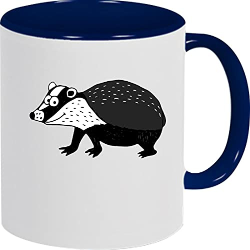 ShirtInStyle Kindertasse, lustige Tiere Dachs, Tasse Pott Kaffeetasse Teetasse Logo, Logo, Spruch, Motiv, Farbe blau
