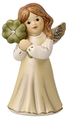 Goebel Weihnachtsdekoration Engelsfigur aus Porzellan hergestellt, Maße: 9 cm x 4.5 cm x 4.5 cm, 41-654-07-1