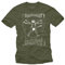 Musik T-Shirts mit Gitarre Leonardo DA Vinci Grün Männer L