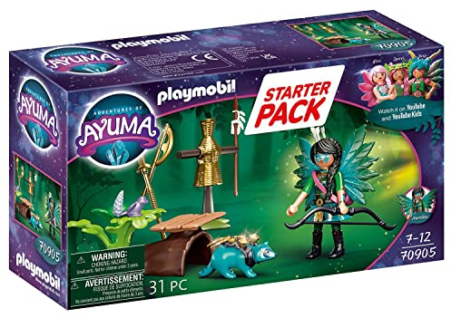 PLAYMOBIL 70905 Adventures of Ayuma Starter Pack Knight Fairy con Mapache, Juguetes para niños a Partir de 7 años, Multicolor