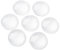 beadsvision 50 Glas Cabochons klar 30mm Glascabochons rund durchsichtig Rückseite flach Kuppel transparent (30mm)
