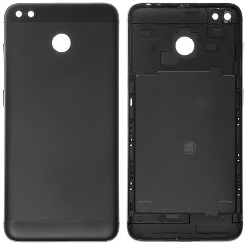 通用 Gehäuse Back Cover Akkudeckel Ersatz Reparatur Teile kompatibel mit Xiaomi Redmi 4X (schwarz, mit Seitentaste)