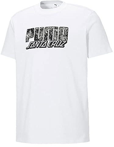 PUMA x Santa Cruz Short Sleeve Crew Neck White Mens T-Shirt 532243 02