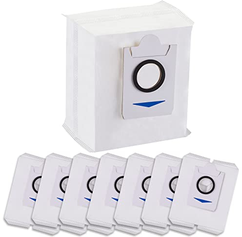 8 Stück Staubbeutel Zubehörset für Ecovacs Deebot T10 Plus/Ecovacs Deebot X1 Plus Roboter Saugstation, 3.2L große Kapazität Staubsaugerbeutel Einmalige Ersatzteile