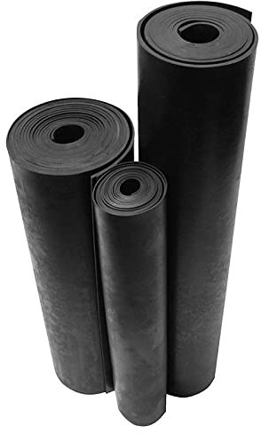 Mugar- Revestimiento de Caucho Antideslizante Negro Liso- Planchas de Goma SBR Negra Antideslizante, Aislante y Resistente- por Rollos y Metro Lineal (SBR 3mm, 1m Ancho Metro Lineal)