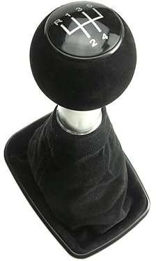 Newtown2700-parts Schaltknauf 5 Gang Schaltsack kompatibel für VW Golf 4 Bora - Schwarz Lochgröße 12 mm
