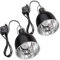 AIICIOO Reptile Light Fixture 2 Packs 5,5 Zoll optische Reflexion Abdeckung für Reptilien Glas Terrarien für Schildkröten Schlangen Eidechsen Hühner Vögel Chamäleons