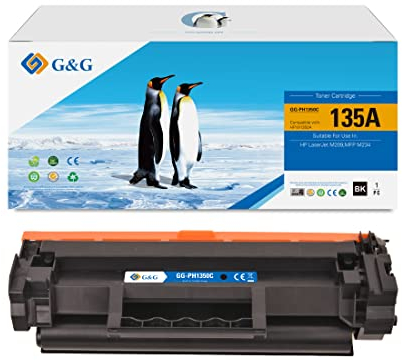 G&G Kompatible Toner Ersatz für HP 135A 135X W1350A für HP Laserjet M209 MFP M234dwe Toner mit Chip (1 schwarz)
