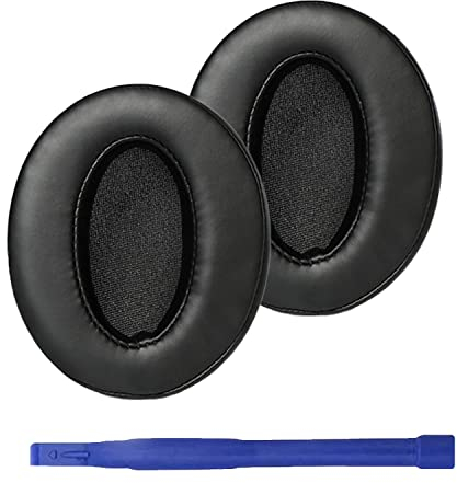 Adhiper Cuscinetti auricolari compatibili con Sennheiser HD 450BT, HD 4.50BT, HD 4.50BTNC, HD 4.40BT, HD 350BT, HD 4.30G Cuscinetti per cuffie con morbida pelle proteica e memory foam (nero)