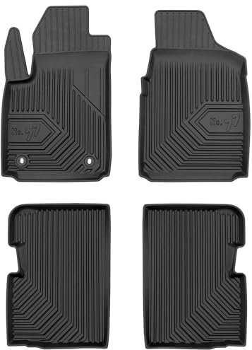 SMK Gummimatten auto fußmatten Satz passend für Ford Ka II 2008-2016 Erleben Sie einen neuen Standard des Reisens mit rutschfesten auto fussmatten - Mehrjahres- auto teppiche für alle Straßenverhältni