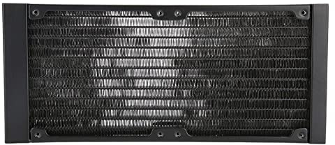 Jectse Radiatore per Computer con Raffreddamento Ad Acqua, 12 Tubi G1/4 Filettatura PC Scambiatore di Calore Dissipatore di Calore per Raffreddamento Ad Acqua (240 mm)