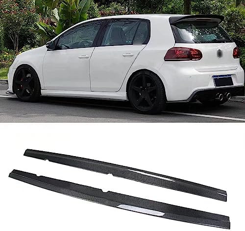 QCHIAN Trittbretter Seitenschweller für VW Golf 6 MK6 VI R20 2012 2013, Seitenstufen Schweller Seitenbretter Seitentrittleiste Pedale Kit Halterungen, Auto Dekoration Zubehör