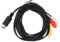 Cavo Mini DIN 9 Pin Maschio a 3 Maschio, Segnale Chiaro, Connettore a Colori, Materiale PVC, Compatto e Portatile, Compatibile con Videocamere Digitali, Lettori DVD, ecc.