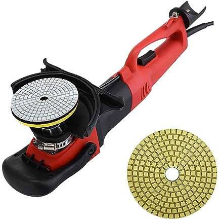Máquinas pulidoras de muebles para automóviles Máquina pulidora de inyección de agua de 1200 W, amoladora de agua, piedra, mármol, cemento, máquina pulidora de suelo Gran potencia y bajo nivel de ruid