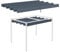 Outsunny Toile de Toit de Rechange pour pergola Toile de Remplacement Protection Solaire Anti-UV 30+ pour pergola de 3 x 2 m Gris foncé