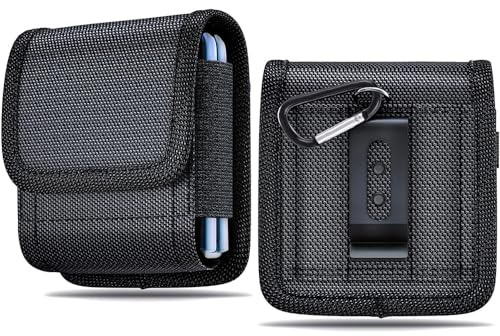 Handy Gürteltasche Universal, Gürtel Holster Tasche Hülle für Samsung Galaxy Z Flip 5/4/3 5G/2, Outdoor Handytasche für Huawei P50 Pocket/Moto Razr 40/40 Ultra/Razr 2022/2019