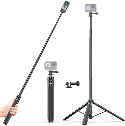 VRIG Direct Treppiede estensibile per action camera, Insta360, GoPro, DJI Osmo, nero