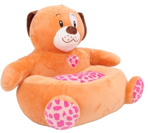 Plüsch-Sofasessel für, Bequemer Kindersessel mit Plüschcharakter Zur Förderung der Unabhängigkeit, Weich Zum Lesen (Großer Hund)