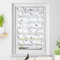 Deswell Doppelrollo Klemmfix ohne Bohren Weiß-blätter B80 x H130 cm (Stoffbreite 76cm) Doppelrollo mit Muster, Duo Rollos für Fenster ohne Bohren Rollos mit Motiv, Seitenzugrollo Lichtdurchlässig