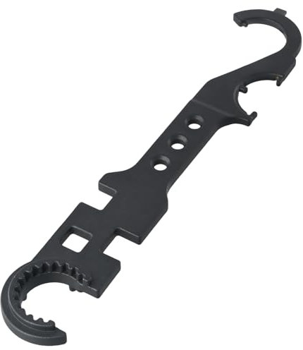 Litinliv Chiave Combinata AR15 / M4 in Acciaio, Chiave Combinata Chiave AR15 Multifunzione, Chiave Combinata, Chiave a Cricchetto Combinata, Chiave Combinata Flessibile di Qualità Industriale