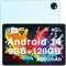 DOOGEE T10W Tablet 10 Pulgadas, Android 14 Tablet con Targeta SIM, 8000mAh Dual 4G LTE + 5G WiFi, Tableta 128GB/ Face ID/OTG/ BT5.0/ Tipo-C/ 3.5mm Jack Azul