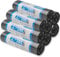 ALLBASA Sac Poubelle ultra résistant, Sacs poubelle à poignées coulissantes,Sacs en Plastique Recyclés Étanchéité maximale (100L(24Paquet))