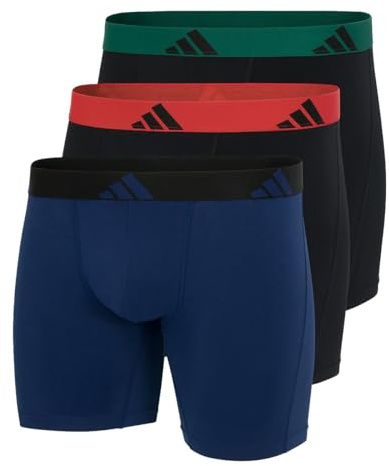 adidas Herren Boxer Brief (3PK) -Active Flex Cotton Boxershorts, 902 Assorted, XXL (3er Pack)