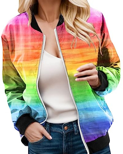 GFPGNDFHG Bomberjacke Damen Sweatjacke Jacke Damen Jeansjacke Weiss Damen bluson-Damen Jacke Sommer Sommerjacke Damen leicht Jacke kurz Damen dünne Jacke Damen Sommerjacke Damen leicht elegant Weisse