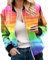 GFPGNDFHG Bomberjacke Damen Sweatjacke Jacke Damen Jeansjacke Weiss Damen bluson-Damen Jacke Sommer Sommerjacke Damen leicht Jacke kurz Damen dünne Jacke Damen Sommerjacke Damen leicht elegant Weisse