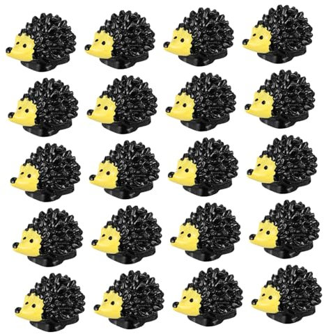 SEWOART 20 Stücke Simulation Igelfiguren Mini Dekofiguren Harz Igeltiere Für Blumentopf Garten Dekoration