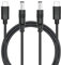 DC 5.5mm x 2.5mm to USB C Power Cord 1M/3FT, DC 5525 Male to USB Type C Male Plug 5V 3A Power Charging Cord Extension Cable, for LED Desk Lamp, Small Fan Etc Other USB Type C Port Device (2Pcs)