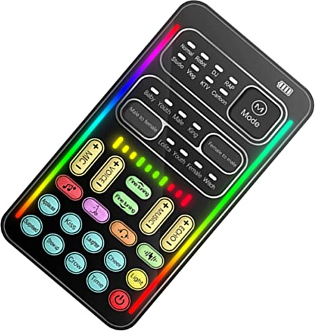 KICHOUSE Mikrofon Tragbarer Stimmenverzerrer Für Jungen Und Mädchen Praktischer Stimmenverzerrer Für Live-Telefon-