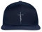 Spreadshirt Faith Glaube Kreuz Religion Christentum Snapback Cap, One Size, Navy/Navy