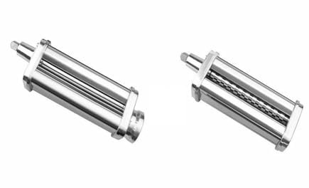 CINDTRGA Macchina for Noodles Compatibile con KitchenAid, lamiera pressata + Superficie Ruvida pressata, Macchina KA Chef, Accessori e Utensili da Cucina in Acciaio Inossidabile