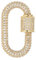 PATIKIL Brass Screw Oval Lock Charm Clasps, Jewelry Clasp Clip Hook Locking Rhinestone Lobster Claw Clasps and Closures for Necklace Bracelet Making Dangling Pendant Keychain, Gold