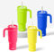 KALEIST taza aislada al vacío de acero inoxidable de doble pared de 40oz con tapa a prueba de fugas 2 en 1，Termo de viaje portátil,taza de coche para bebidas calientes y frías (rojo)