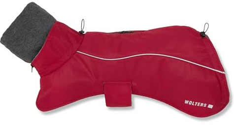 Wolters Hundejacke Cape Adventure | Gefütterte Winterjacke für Hunde | Farbe Rot | Größe 60 (Rückenlänge 58-60 cm)