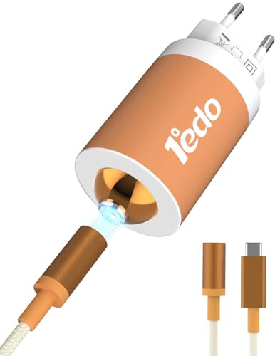 1°edo Cargador Magnético Rotativo 65W, Carga Rapida con PD3.0/PPS, Compatible con MacBook Air, iPad Pro, Sumsung Galaxy S25/S24/S23, Google Pixel, iPhone 17/16/15/14 Air Series(Cable Incluido)