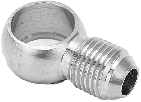 Baxnore M16 auf AN6 Ölschlauchanschluss, Edelstahl, Universal-Kraftstoffschlauchadapter, Banjo-Ösenform für Kfz-Kraftstoffsysteme, hochfeste, leckagefreie Verbindung
